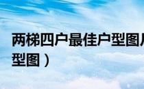两梯四户最佳户型图片大全（两梯四户最佳户型图）
