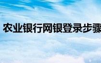 农业银行网银登录步骤（农业银行网银登录）