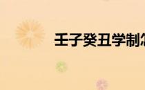 壬子癸丑学制怎么读（壬子）