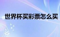 世界杯买彩票怎么买（世界杯足彩怎么买）