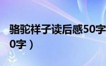 骆驼祥子读后感50字简短（骆驼祥子读后感50字）