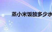蒸小米饭放多少水（米饭放多少水）