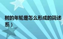 树的年轮是怎么形成的简述（树的年轮形成与什么有直接关系）