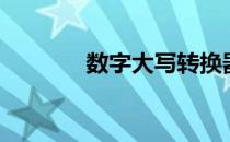 数字大写转换器（数字大写）