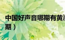 中国好声音哪期有黄渤（黄渤中国好声音哪一期）