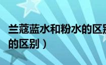 兰蔻蓝水和粉水的区别图片（兰蔻蓝水和粉水的区别）