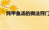炖甲鱼汤的做法窍门（炖甲鱼汤的做法）