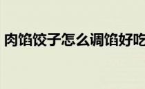 肉馅饺子怎么调馅好吃（肉馅饺子怎么调馅）