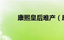 康熙皇后难产（康熙两位皇后？）