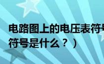 电路图上的电压表符号（电压表在电路图中的符号是什么？）