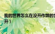 我的世界怎么在没开作弊的世界里作弊（我的世界作弊怎么开）