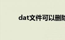 dat文件可以删除吗?（dat文件）