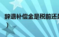 辞退补偿金是税前还是税后工资（辞退补偿金）