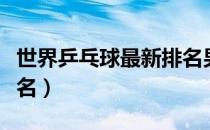 世界乒乓球最新排名男子（世界乒乓球最新排名）