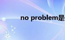 no problem是什么意思及用法
