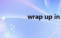 wrap up in（wrap up）