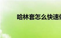 哈林套怎么快速做出来（哈林套）