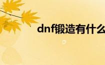 dnf锻造有什么用（dnf锻造）