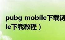 pubg mobile下载链接安卓版（pubg mobile下载教程）