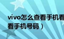 vivo怎么查看手机看过的图片（vivo怎么查看手机号码）