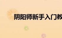 阴阳师新手入门教程（阴阳师新手）