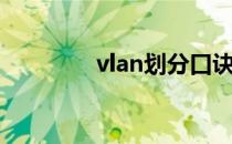 vlan划分口诀（vlan划分）
