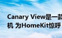 Canary View是一款精心设计的智能家居相机 为HomeKit惊呼