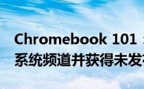 Chromebook 101：如何更改Chrome操作系统频道并获得未发布的功能