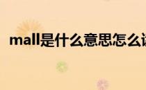 mall是什么意思怎么读（mall是什么意思）