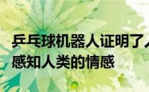 乒乓球机器人证明了人工智能驱动的机器能够感知人类的情感