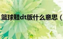 篮球鞋dt版什么意思（篮球鞋td版什么意思）