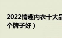 2022情趣内衣十大品牌排行榜（情趣内衣哪个牌子好）