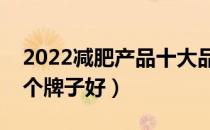 2022减肥产品十大品牌排行榜（减肥产品哪个牌子好）