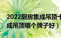 2022厨房集成吊顶十大品牌排行榜（厨房集成吊顶哪个牌子好）