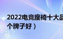 2022电竞座椅十大品牌排行榜（电竞座椅哪个牌子好）