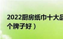 2022厨房纸巾十大品牌排行榜（厨房纸巾哪个牌子好）