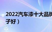 2022汽车漆十大品牌排行榜（汽车漆哪个牌子好）