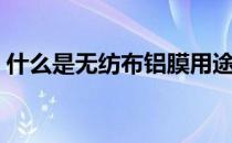 什么是无纺布铝膜用途（什么是无纺布口罩）