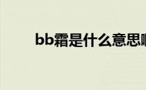bb霜是什么意思啊（Bb霜是什么）