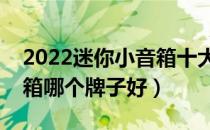 2022迷你小音箱十大品牌排行榜（迷你小音箱哪个牌子好）