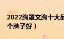 2022胸罩文胸十大品牌排行榜（胸罩文胸哪个牌子好）