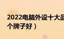 2022电脑外设十大品牌排行榜（电脑外设哪个牌子好）
