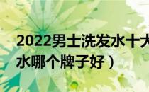 2022男士洗发水十大品牌排行榜（男士洗发水哪个牌子好）