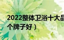 2022整体卫浴十大品牌排行榜（整体卫浴哪个牌子好）