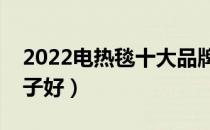 2022电热毯十大品牌排行榜（电热毯哪个牌子好）