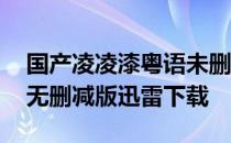 国产凌凌漆粤语未删减迅雷 国产凌凌漆粤语无删减版迅雷下载