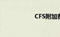 CFS附加费 cfs费用
