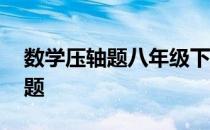 数学压轴题八年级下册 求八年级上数学压轴题