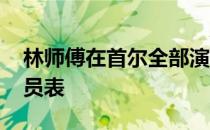 林师傅在首尔全部演员介绍 林师傅在首尔演员表