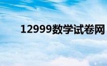 12999数学试卷网 12999初中数学题